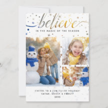 BELIEVE-fotokort med Färg matchande typografi