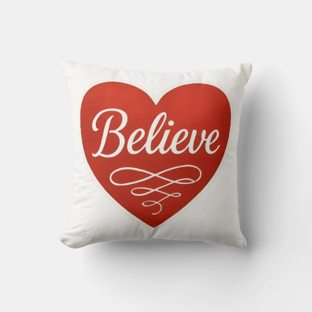 Believe Heart Kudde (Framsida)
