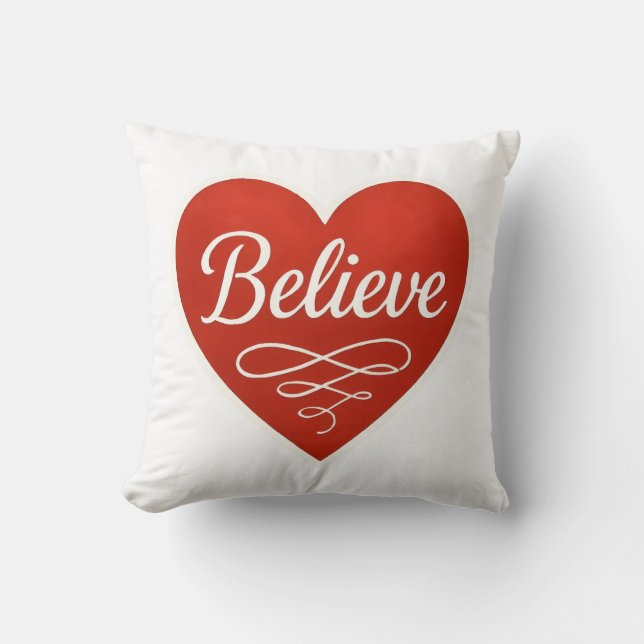 Believe Heart Kudde (Framsida)