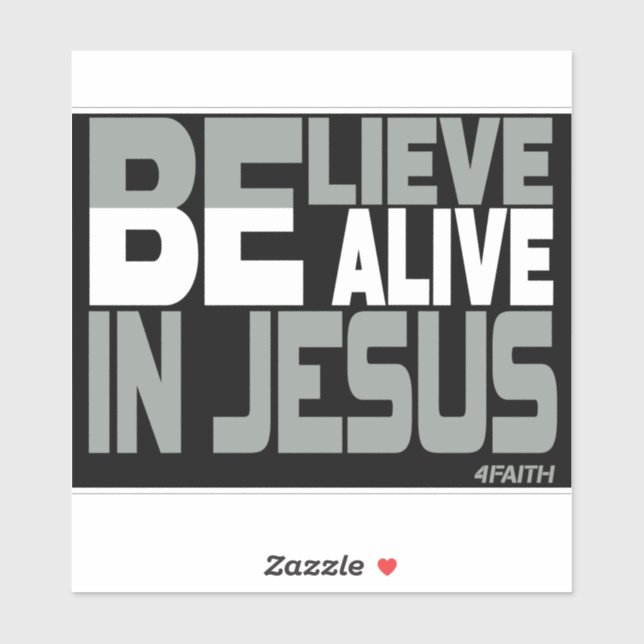 Believe in Jesus Klistermärken (Ark)
