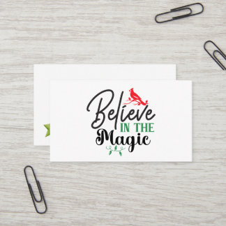 Believe in the Magic Business Card Visitkort