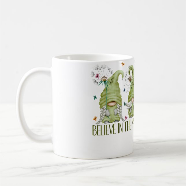 Believe In The Magic Gnome For Women Dandelion But Kaffemugg (Vänster)