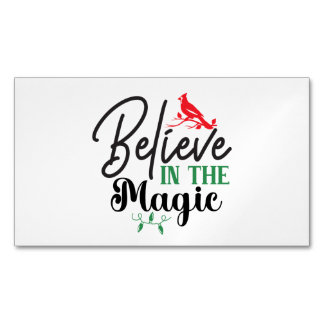 Believe in the Magic Magnetic Card Magnetiska Visitkort