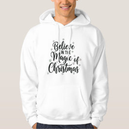 Believe in the Magic of Christmas – Elegant Modern Hoodie