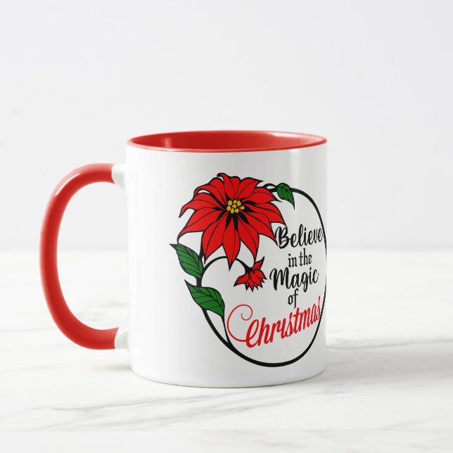 “Believe in the Magic of Christmas” mug Mugg (Vänster)