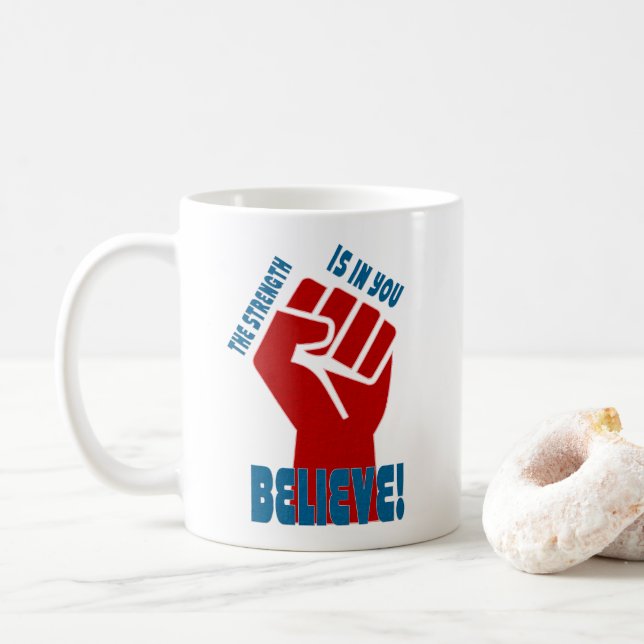 Believe in Workers Power Union Design Kaffemugg (Med munk)
