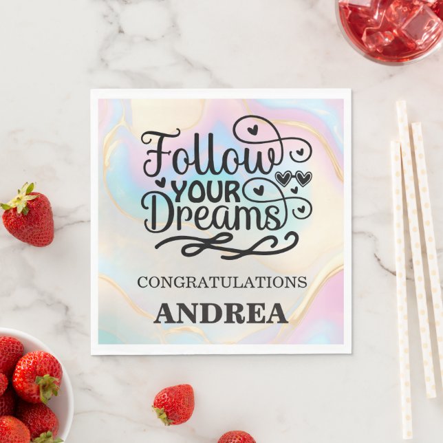 Believe In Yourself Graduation Party Pappersservett (Insitu)