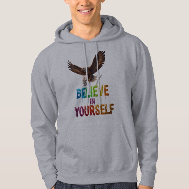 Believe in Yourself Hoodie – Wings of Confidence (Framsida)