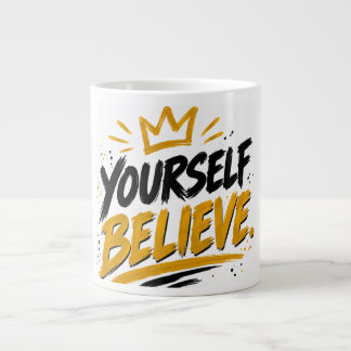 Believe in Yourself – Motivational Quote Mug Jumbo Mugg