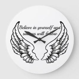 Believe In Yourself Motivational Wall Clock Stor Klocka