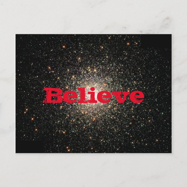 "BELIEVE" - inspirerande Vykort (Framsida)