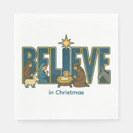 Believe nativity  pappersservett