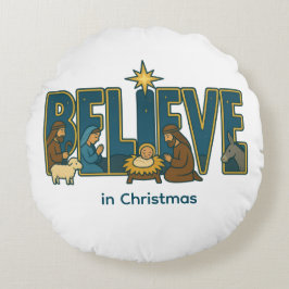 Believe nativity  rund kudde