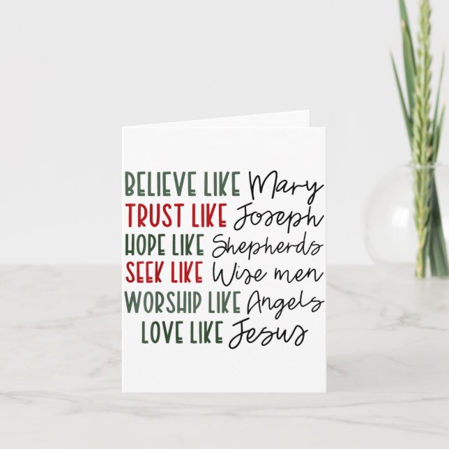 Believe Trust Hope Seek Like Shepherds Christian C Kort (Framsida)