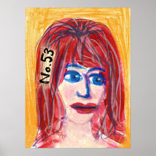 Belinda från Truckstop Poster Wall Art