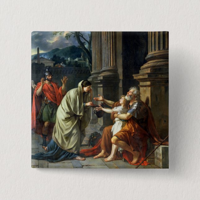 Belisarius tiggeri för allmosa, 1781 knapp (Framsida)