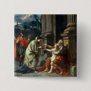 Belisarius tiggeri för allmosa, 1781 knapp