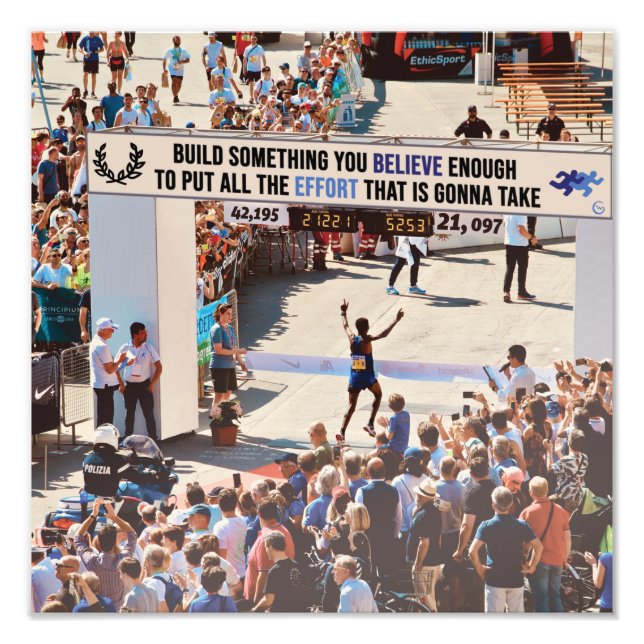 Belive enough to put all the effort fototryck (Framsidan)