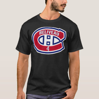 Beliveau Habs Logotyp T Shirt