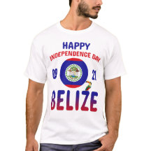 Belize 43:e Independence day-Pridet Flagga