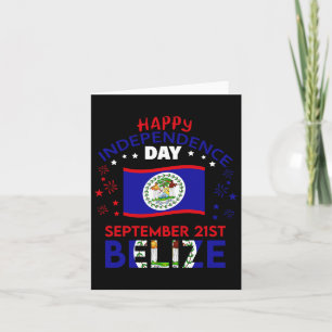 Belize 43:e självständighetsdagen Belize stolthet Kort