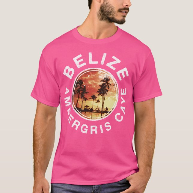 Belize Ambergris Caye T Shirt (Framsida)