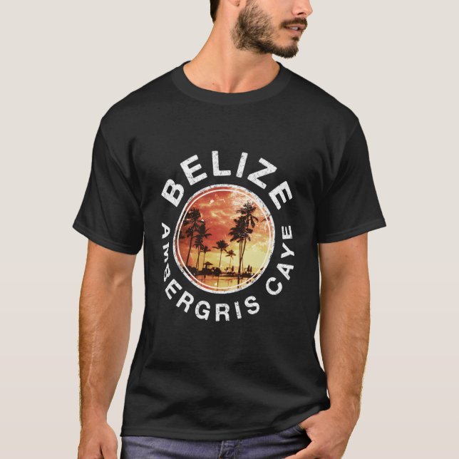 Belize Ambergris Caye T Shirt (Framsida)