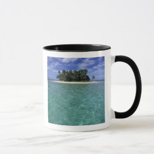 Belize, barriärrev, namnlös ö eller cay. mugg
