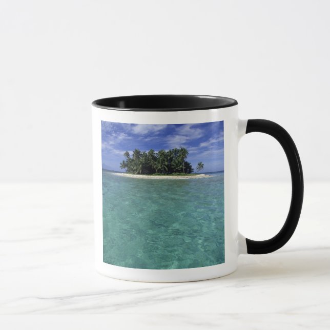 Belize, barriärrev, namnlös ö eller cay. mugg (Höger)