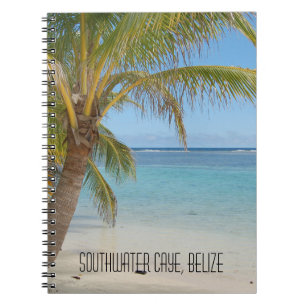 Belize Barrier Reef Tropical Caribbean Seascape Anteckningsbok