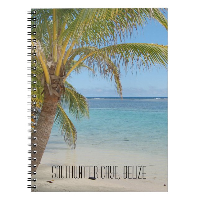 Belize Barrier Reef Tropical Caribbean Seascape Anteckningsbok (Framsidan)