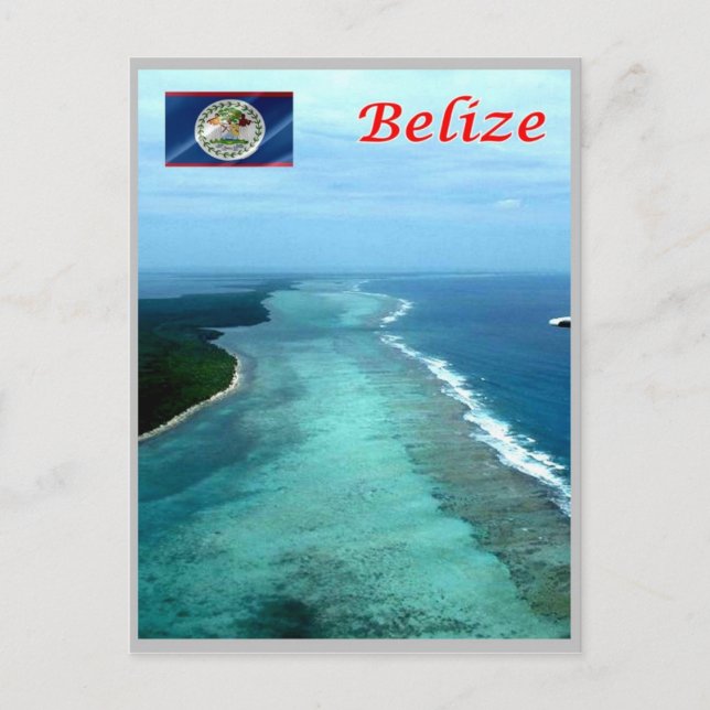 Belize - Barrier Reef - Vykort (Framsida)