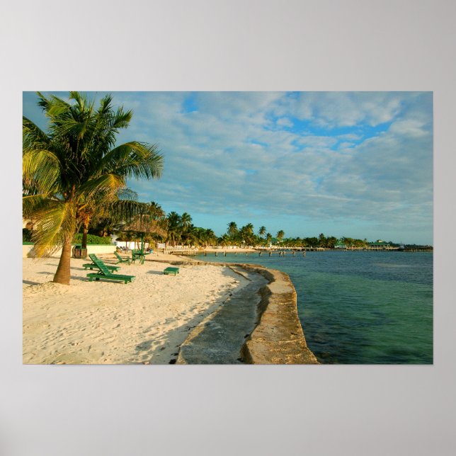 Belize Beach Poster (Framsidan)