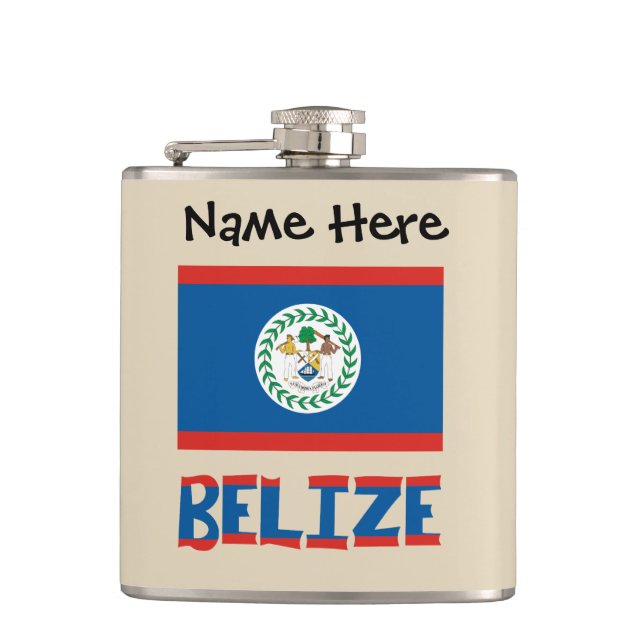 Belize Belizeansk Flagga Personlig Fickplunta (Framsidan)