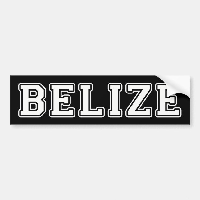 Belize Bildekal (Framsidan)