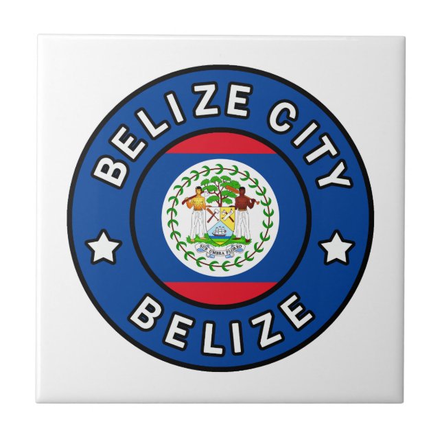 Belize City Belize Kakelplatta (Framsidan)