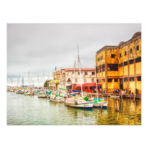 Belize City Harbour Photo Art Print