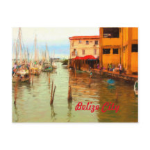 Belize City Harbour Postcard