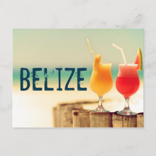 Belize cocktails vykort