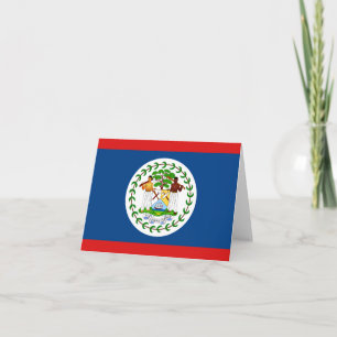 Belize Flag Notekard Kort
