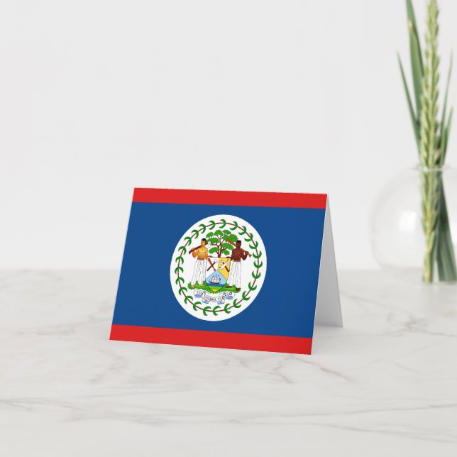 Belize Flag Notekard Kort (Framsida)
