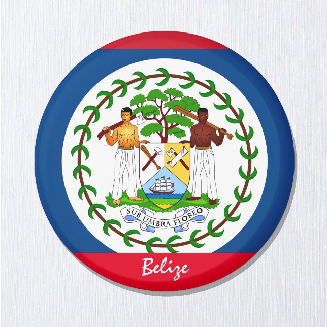 Belize flagga & America - RESA/sportfantaster Magnet (Skapare uppladdad)
