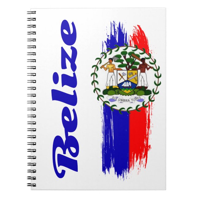 Belize Flagga Anteckningsbok (Framsidan)