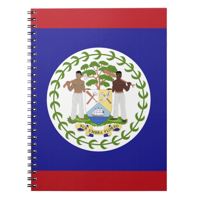 Belize flagga anteckningsbok (Framsidan)