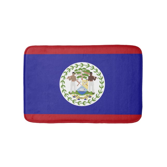 Belize flagga badrumsmatta (Framsidan)