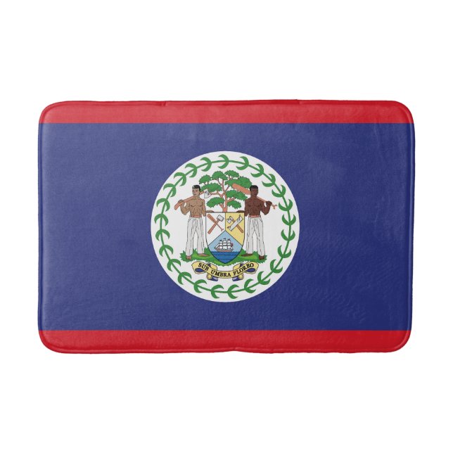 Belize Flagga Badrumsmatta (Framsidan)