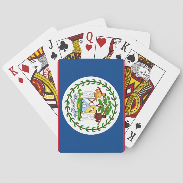 Belize Flagga Casinokort (Baksidan)
