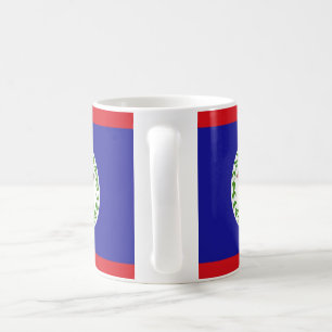 Belize Flagga Ceramic Mugg