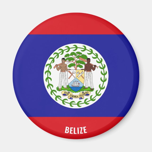 Belize Flagga Charming Patriotic Magnet (Framsidan)