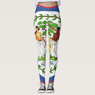 Belize Flagga Emblem Leggings